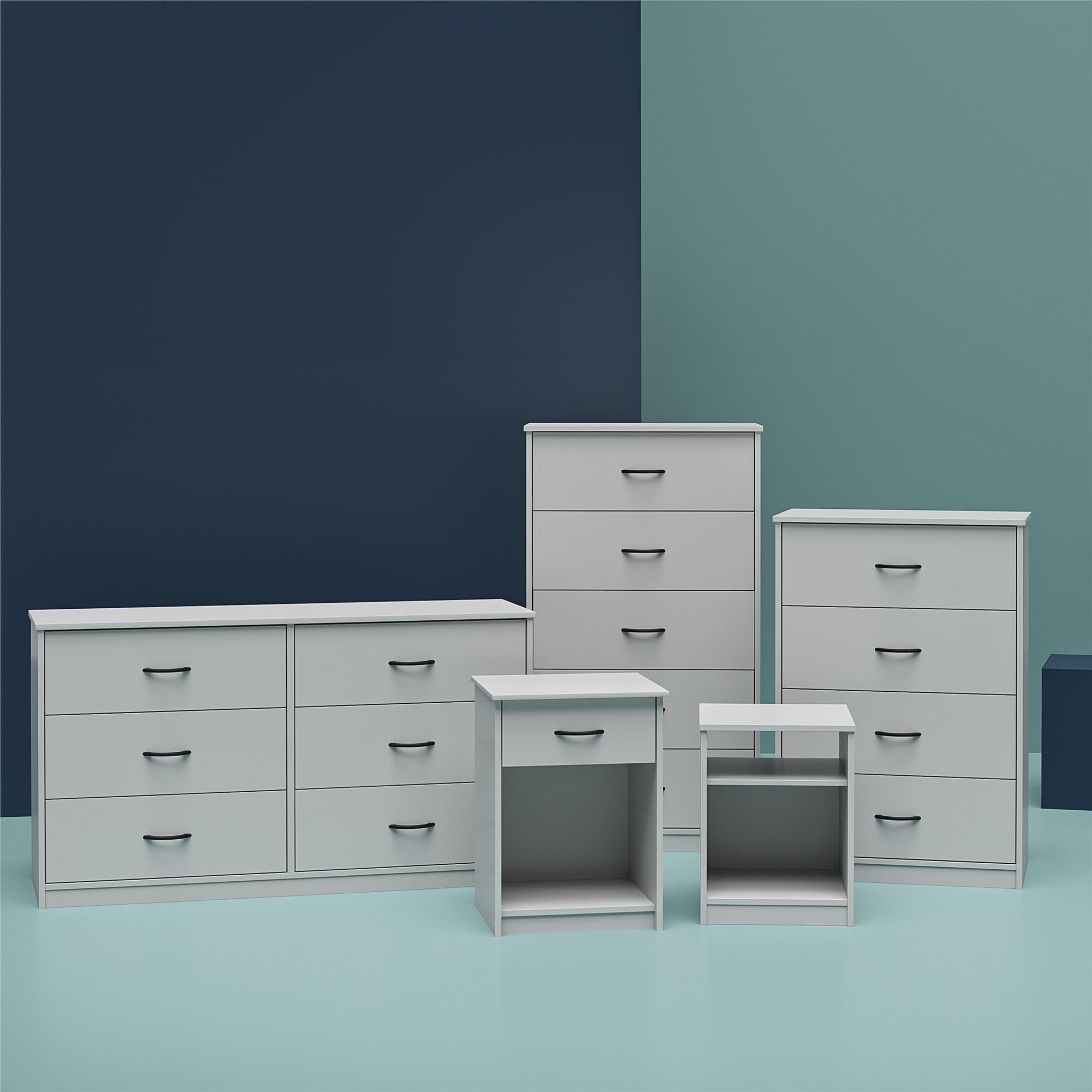 dress shirts that go with grey suits Essentials For Living Azure Carrera 6-Drawer Double Dresser Dove Gray