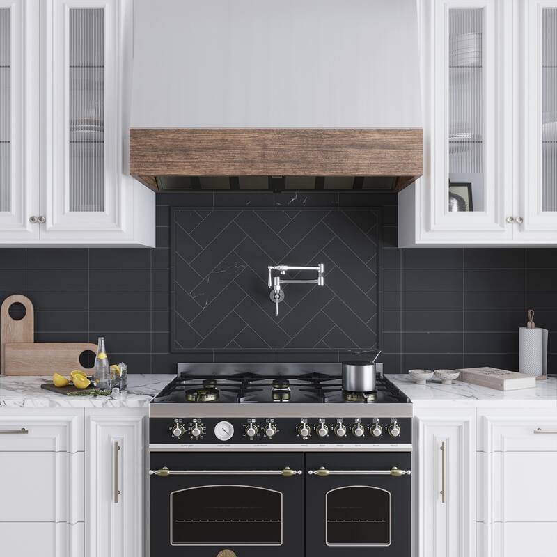 Apollo tile 4 x 12 Grandis Honed Eastern Black Marble Tile (5 sq ft/case) - 15 Pack