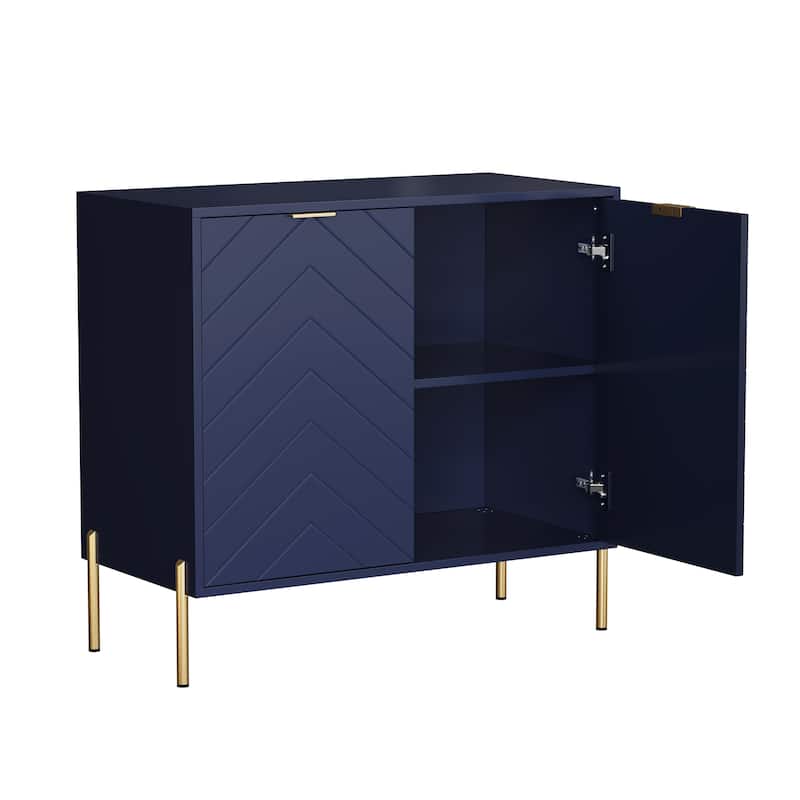 Clihome 2-Door Storage Media Accent Buffet Sideboard