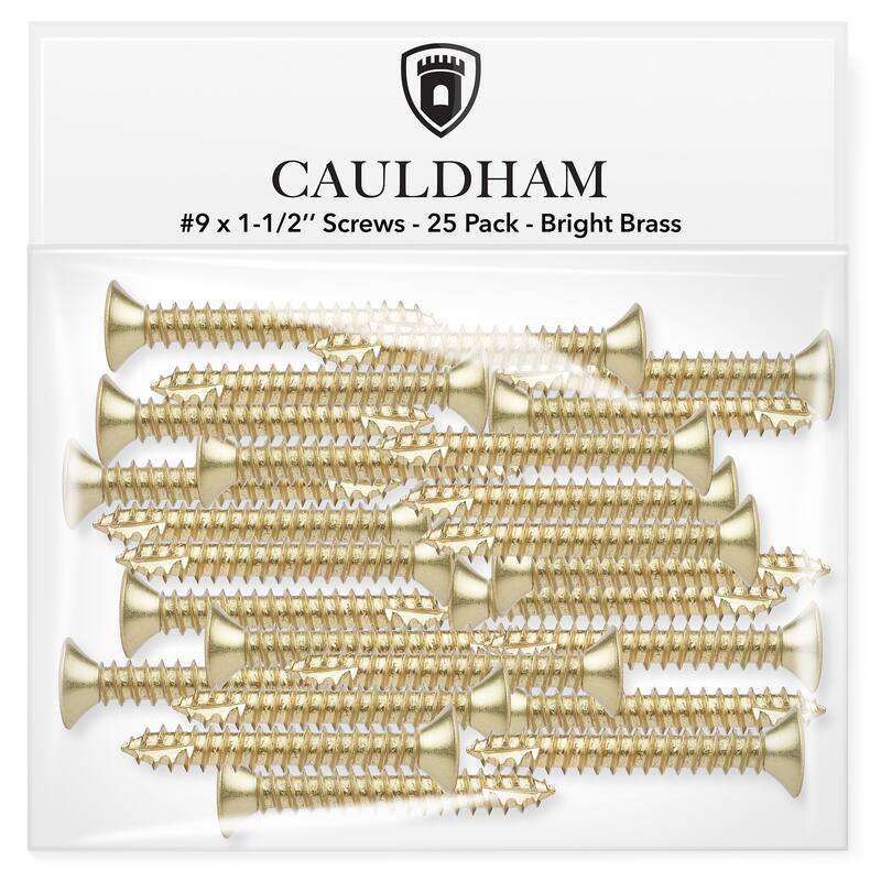 Wood Screws 9 x 112in for Door Hinges 25 pack
