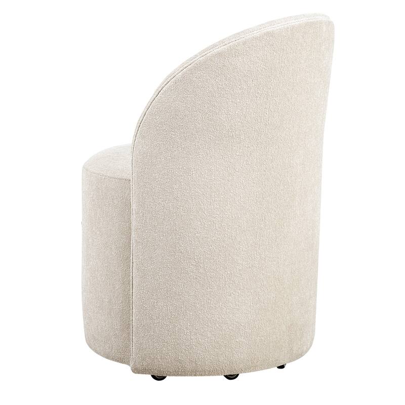 Smoot Lines Rolling Dining Chair - 32" - Cream
