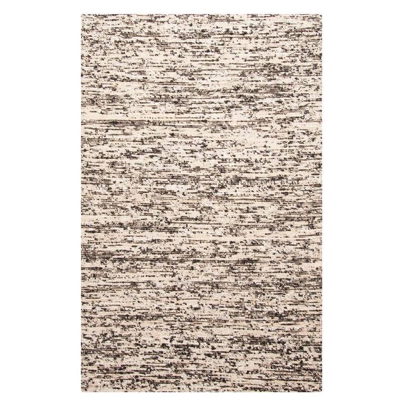 ECARPETGALLERY Braid weave Sienna Black Wool Rug - 5'0 x 7'9
