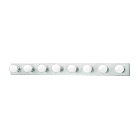 Vanity Strips 8-Light Wall Lamp in Brushed Nickel