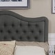 preview thumbnail 16 of 19, Moser Bay Murphy Grove Diamond Tufted Queen / King Upholstered Panel Bed