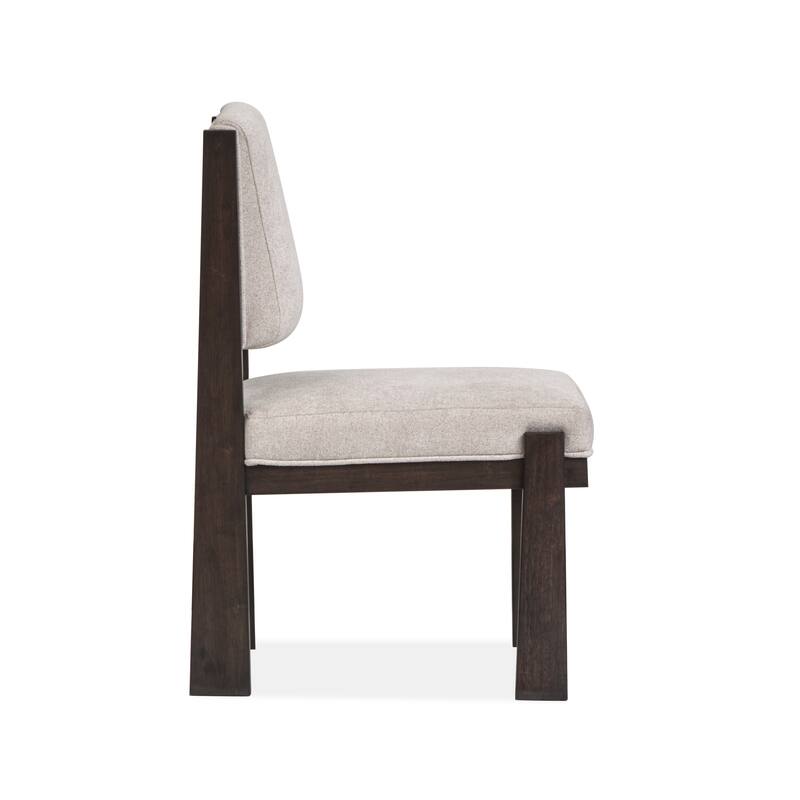 Magnussen Home Tauren Coffee Bean Upholstered Side Chair Two Pack - 20.25''W x 24.63''D x 36''H