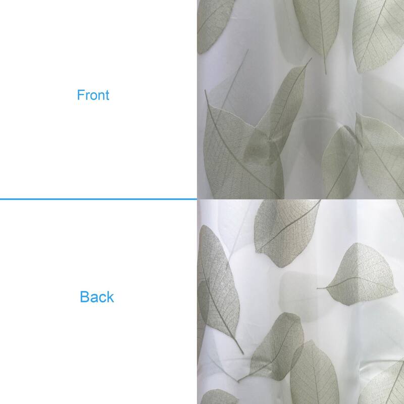 70" x 72" Leaf Pattern Shower Curtain