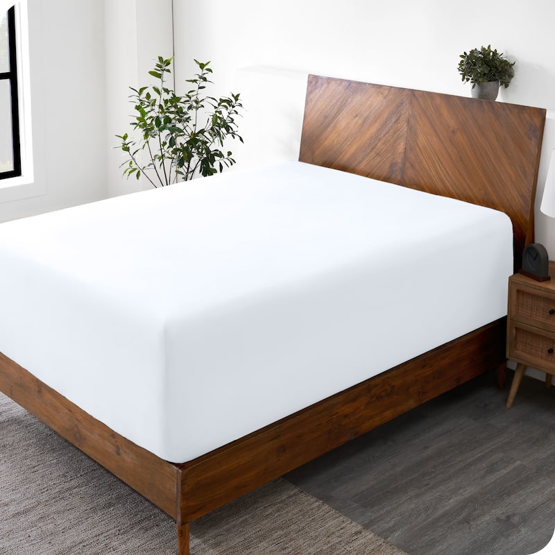 Bare Home Ultra-Soft Microfiber 24 Inch Extra Deep Pocket Fitted Sheet