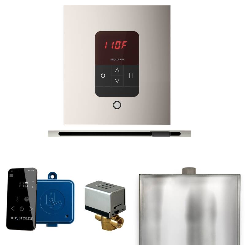 Mr Steam BBSL Basic Butler Linear Package Steam Shower Control Package - Polished Nickel