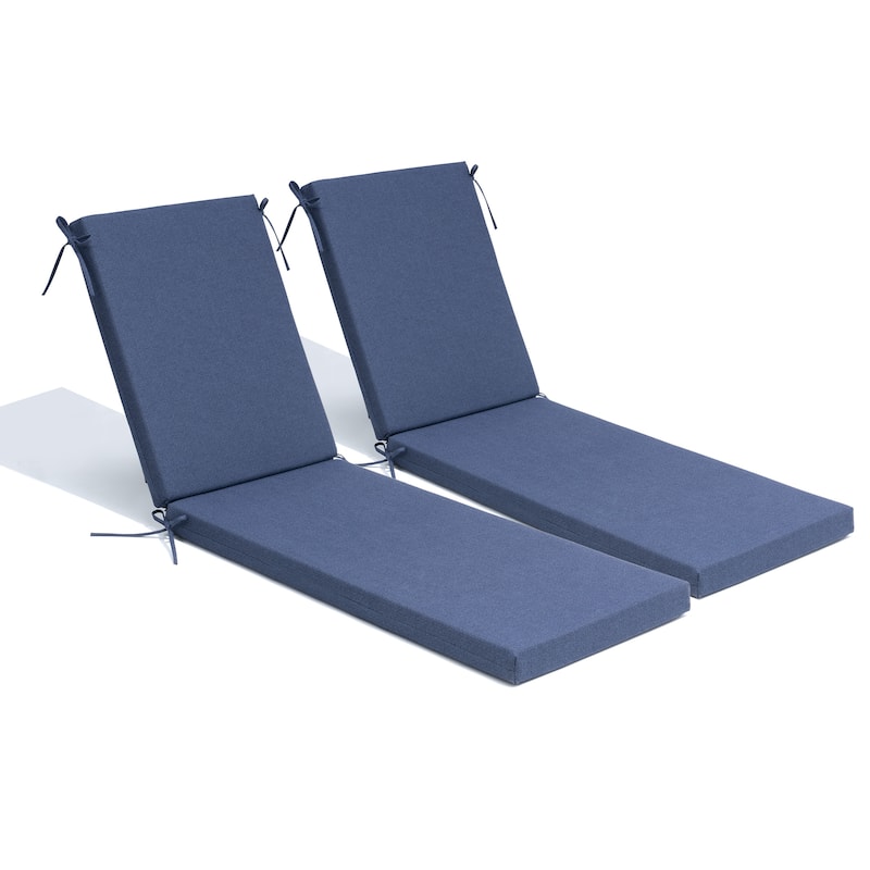 Pellebant Outdoor Patio Chaise Lounge Cushion - 2PC-71.8" - SKY