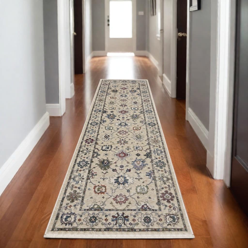 HomeRootsFloral Traditional Runner Area Rug