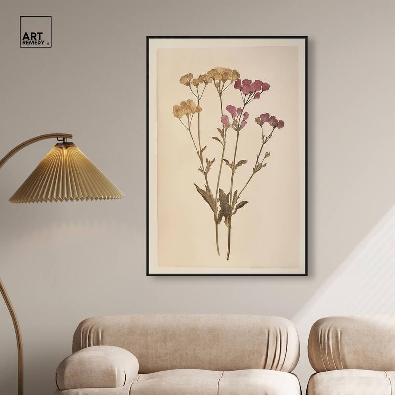 Dried Flower Canvas by Art Remedy