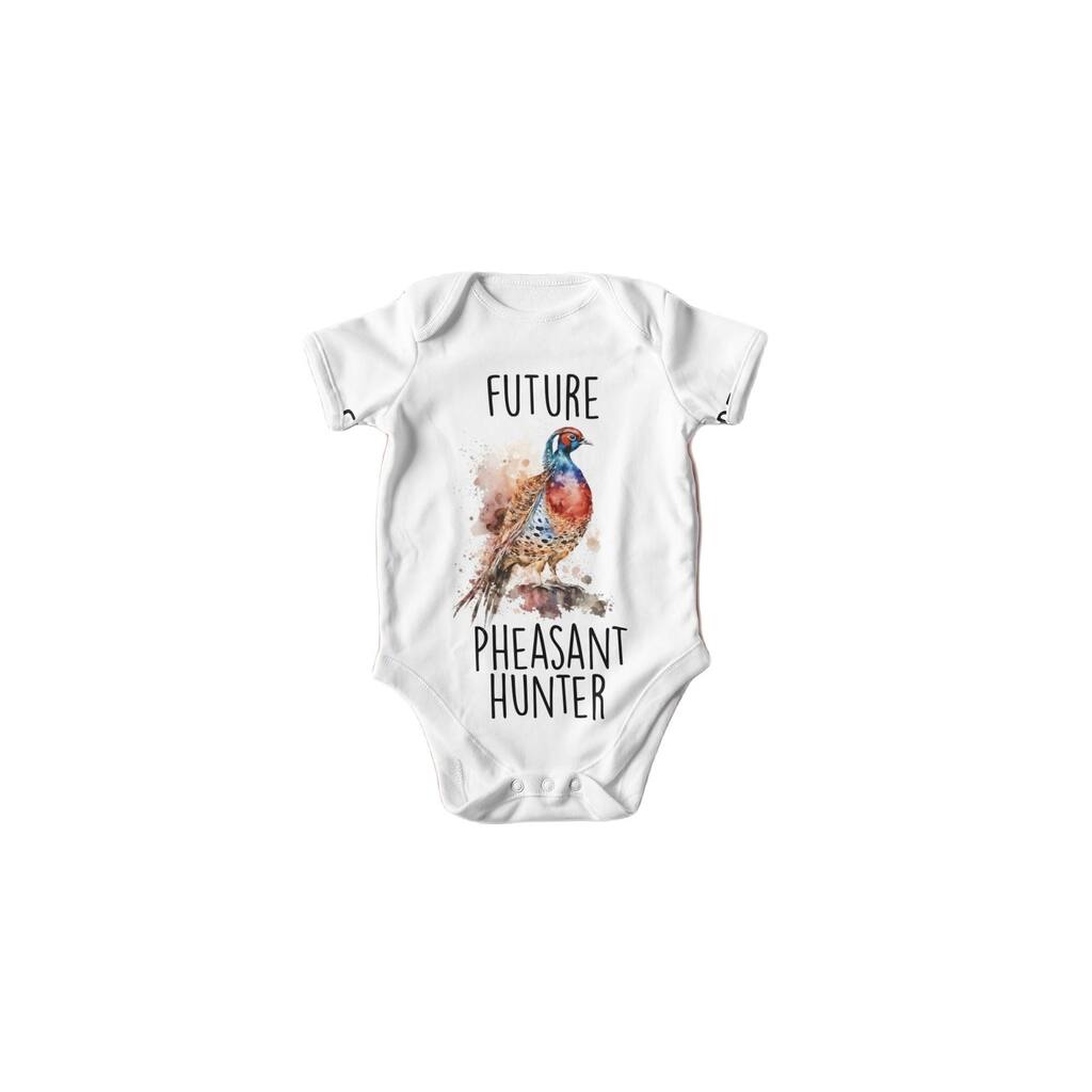 Pheasant Hunter - Baby Boy Girl Clothes Infant Bodysuit Funny Cute Newborn