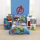 preview thumbnail 5 of 3, Marvel The Avengers I Am A Hero Blue, Green, and Red Super Soft Toddler Blanket