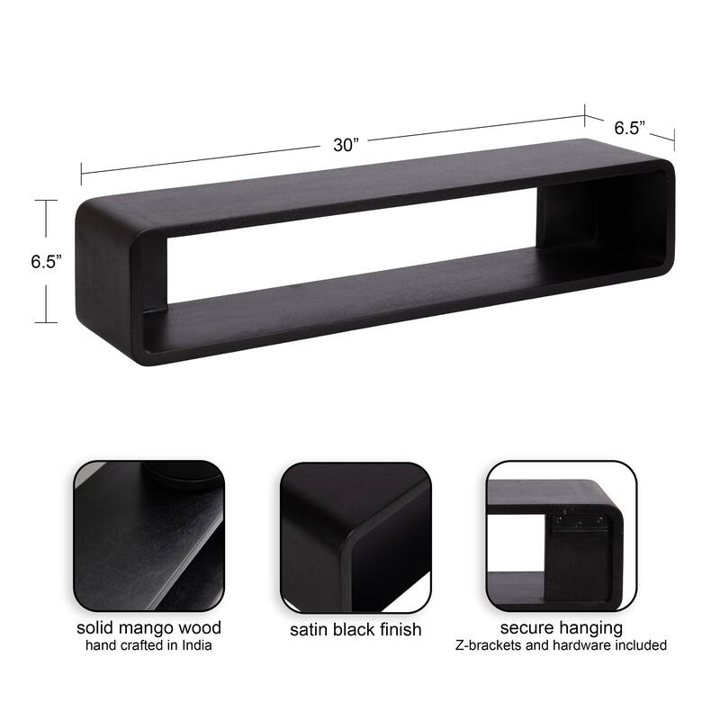 Kate and Laurel Deguara Floating Console Table - 30x7x7