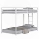 preview thumbnail 11 of 9, Twin over Twin Metal Bunk, White