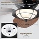 preview thumbnail 11 of 64, 44"/52" Palm Leaf Tropical Ceiling Fan with Light and Remote,Indoor and Outdoor Ceiling Fan,Waterproof