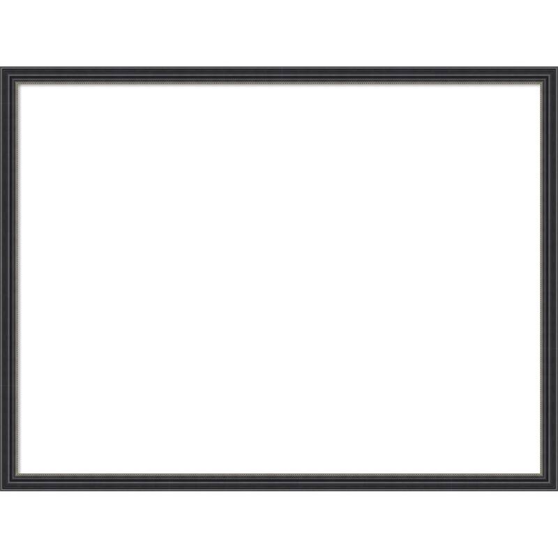 Amanti Art Stylish Black Narrow Framed Dry Erase Magnetic Board