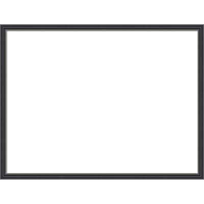 Amanti Art Stylish Black Narrow Framed Dry Erase Magnetic Board