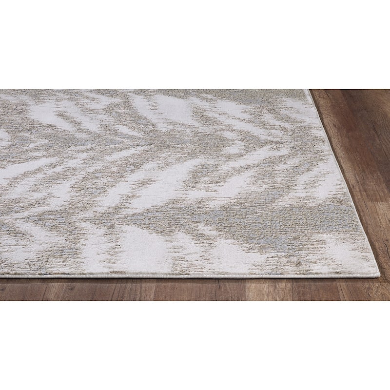 Domani Glam Ombre Zebra Textured Rug
