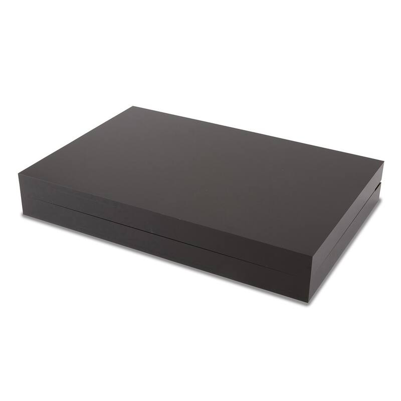 Curata Backgammon Set in Black Acrylic Case