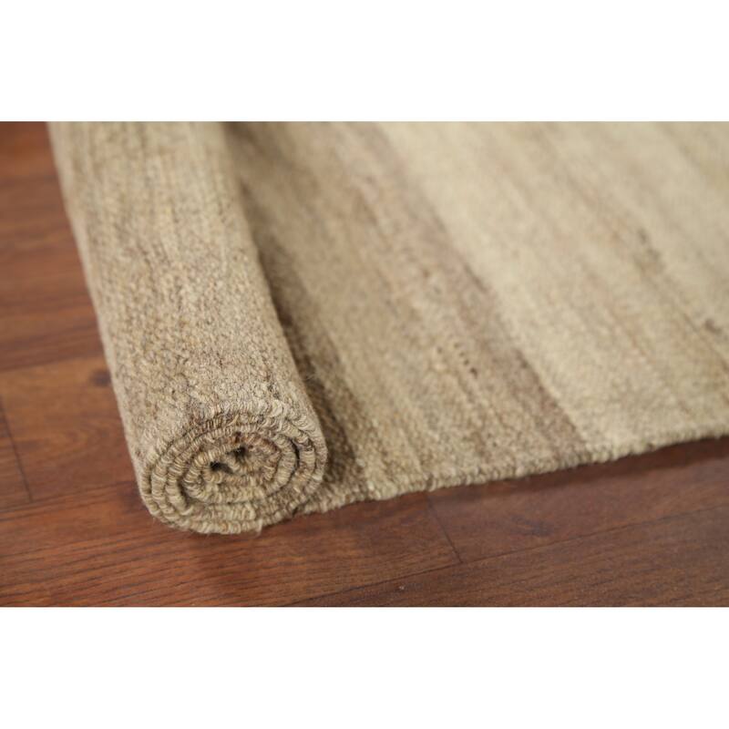 Kilim Persian Vintage Area Rug Flatweave Wool Carpet - 4'11"x 6'7"