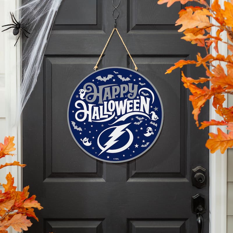 Tampa Bay Lightning 18" x 18" Halloween Door Décor Wall Sign