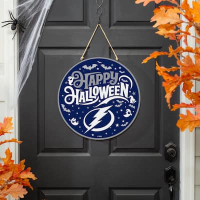 Tampa Bay Lightning 18" x 18" Halloween Door Décor Wall Sign