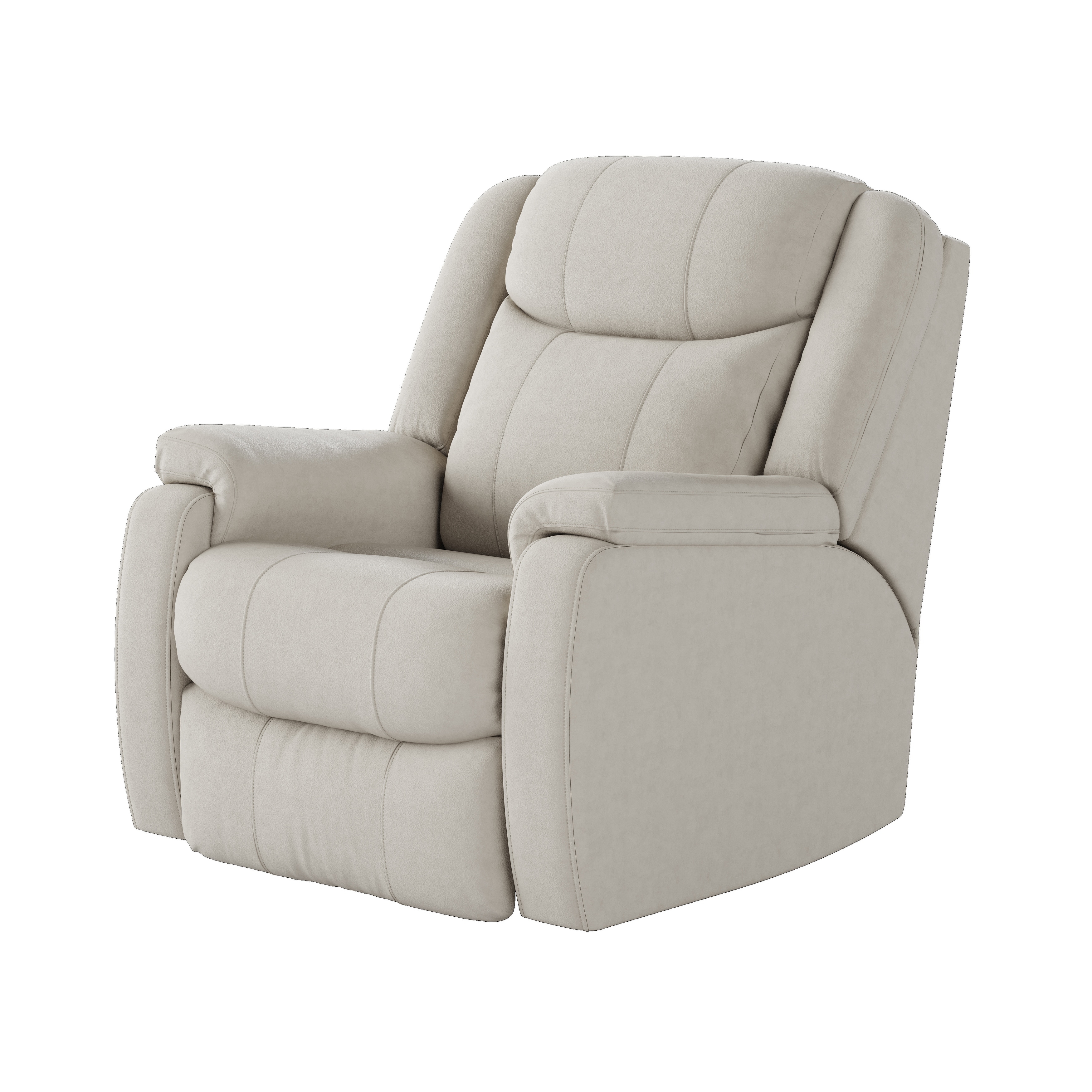 Cream colored leather recliners sale