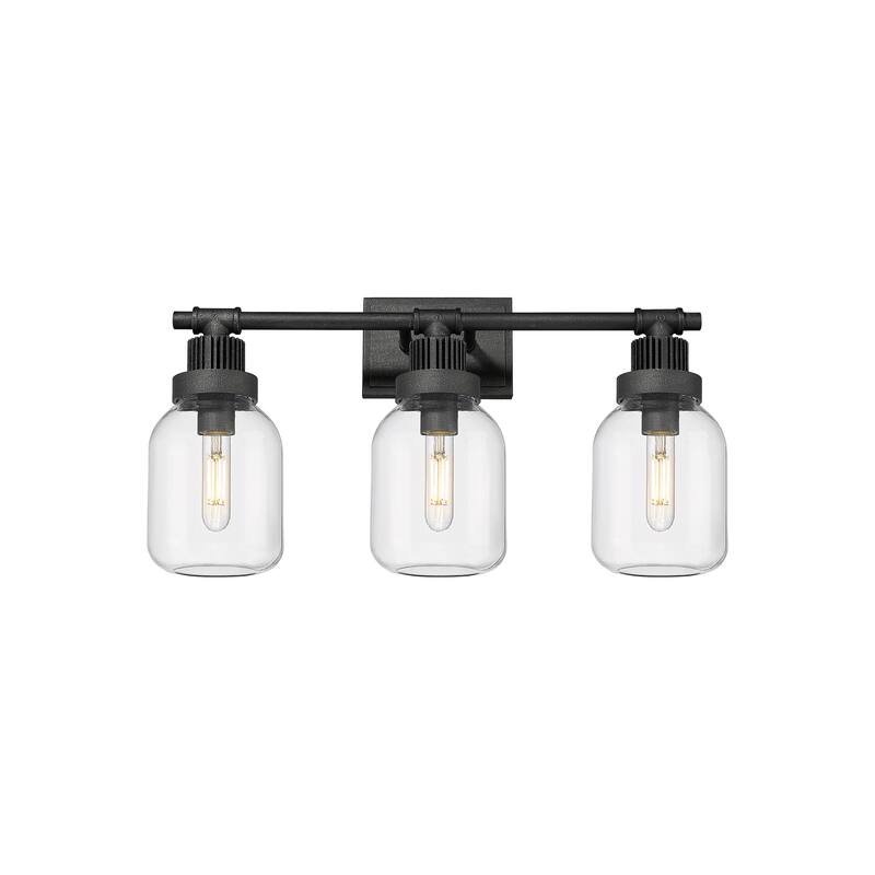 Innovations Lighting Somers - 3 Light 6" Wall-Mounted Bath Vanity Light - Weathered Zinc/Clear