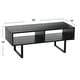preview thumbnail 16 of 26, Household Essentials Rectangular TV Stand Coffee Table and Storage - 15.8"L x 39.4"W x 15.8"H