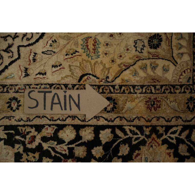 Hand Knotted Oriental 100% Wool Carpet Traditional Floral Yellow & Gold Ziegler Area Rug - 12' 4'' X 9' 0''