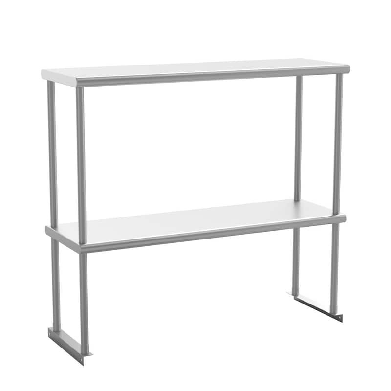 Commercial Grade NSF Certified Stainless Steel Metal Kitchen Double Overshelf