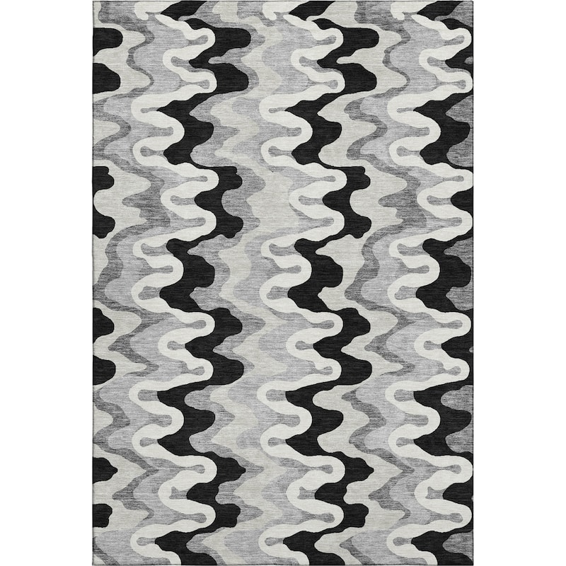 Premium Washable Super Soft Abstract Stripes Mayfield Rug