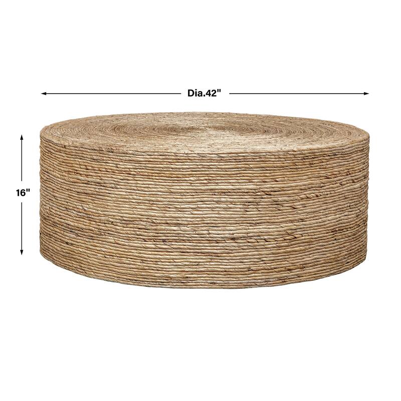 Uttermost Rora Woven Round Coffee Table