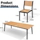 preview thumbnail 11 of 27, 11-piece Outdoor Patio Aluminum Rectangle Dining Set with Umbrella Hole