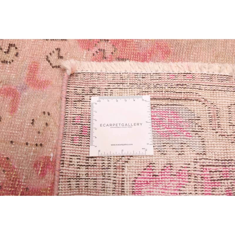 ECARPETGALLERY Hand-knotted Antalya Vintage Tan Wool Rug - 3'10 x 9'9