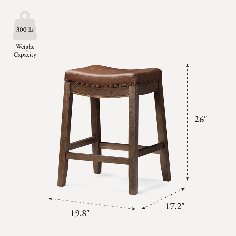 Maven Lane Sophia Saddle Kitchen Dining Stool