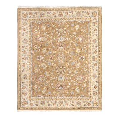 Gold/Beige Soumak Flatweave Area Rug