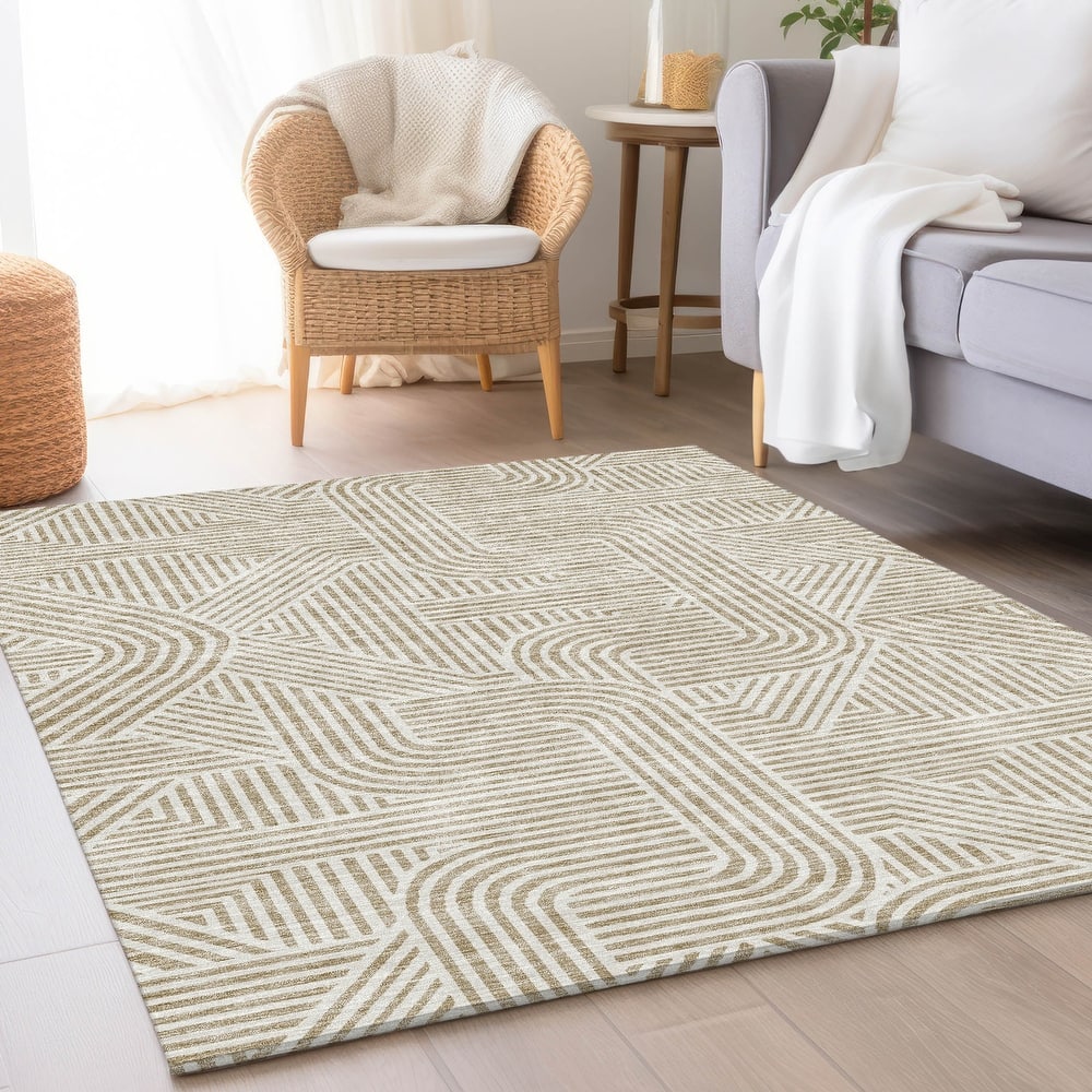 Premium Washable Super Soft Modern Geo Mayfield Rug