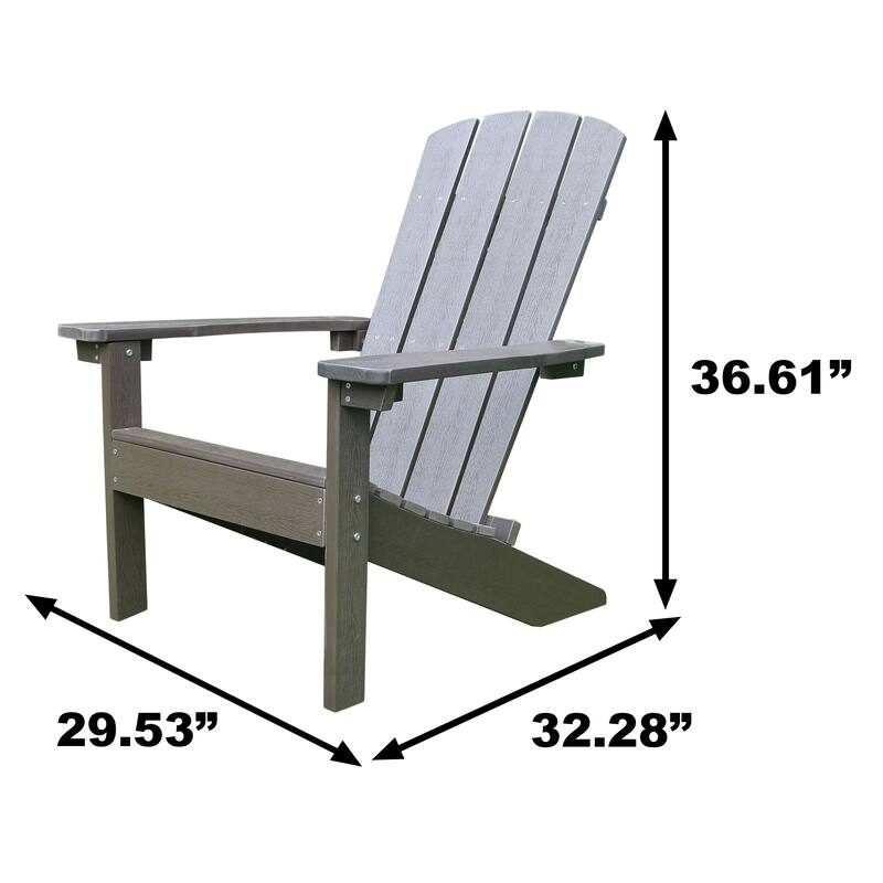 Lakeside Faux Wood Adirondack Chair