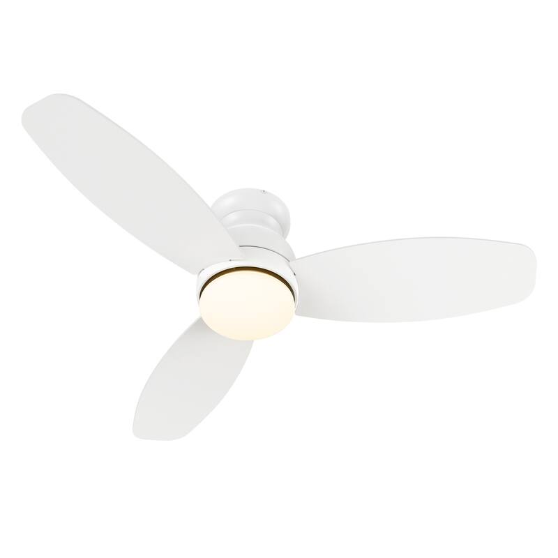 CARRO Reed 48" Indoor Ceiling Fan with LED Light and Remote - N/A