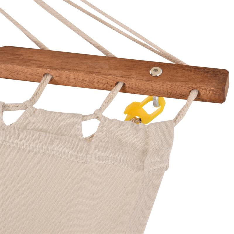 Outdoor Hammock with Stand and Heavy Duty Wooden Frame - N/A