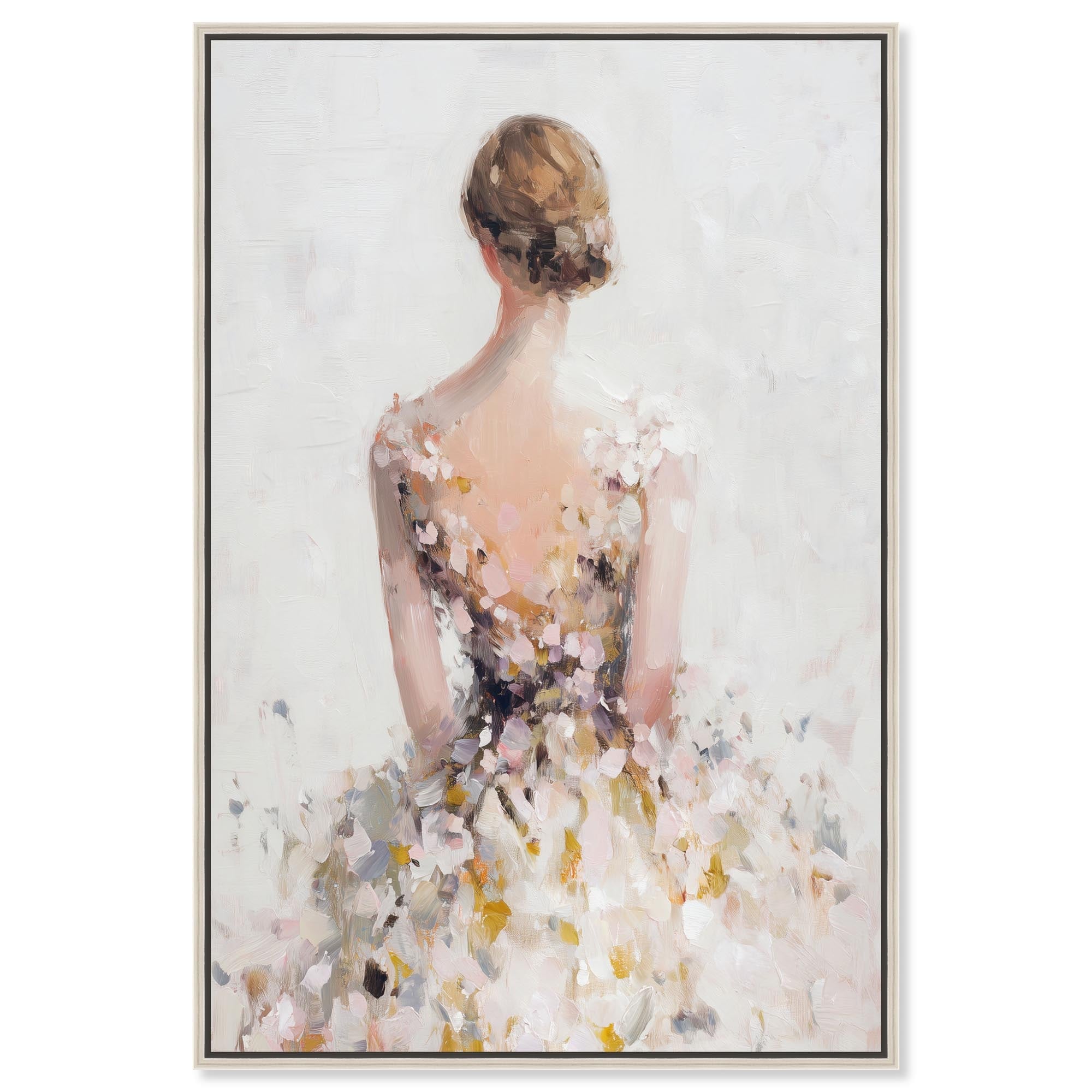 Cloud Dress IV Fashion Art Framed Canvas Print by Art Remedy