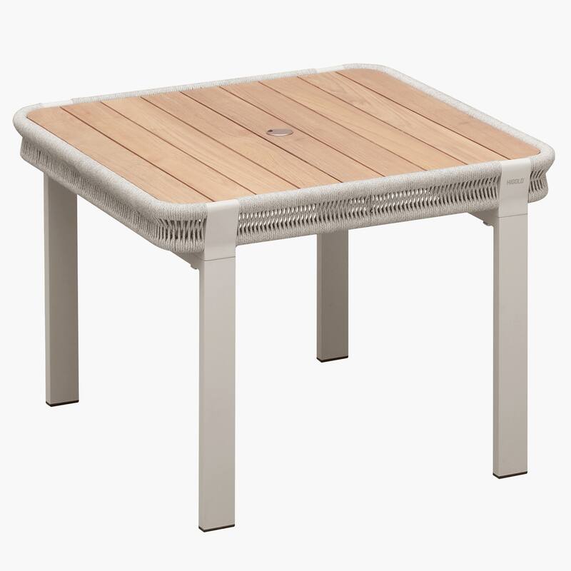 HIGOLD Borromeo Teak Outdoor Patio Dining Set with Cushions