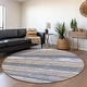 preview thumbnail 111 of 132, Premium Washable Super Soft Stripe Mayfield Rug Purple - 8' x 8'