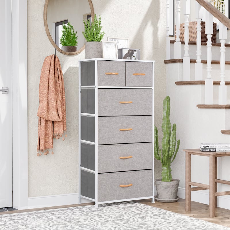 6-drawer Chest Vertical Dresser Storage Tower by Crestlive Products
