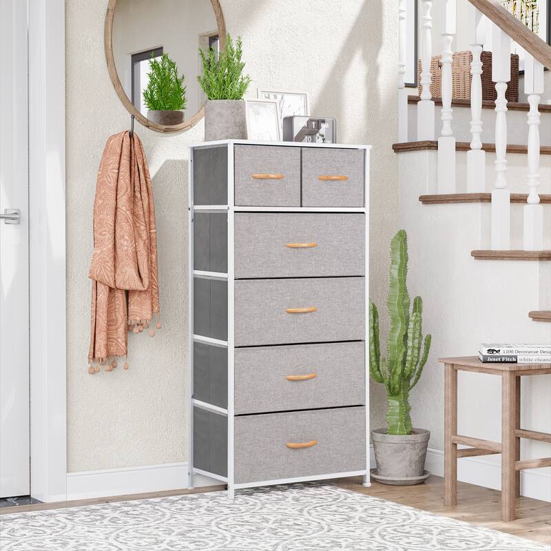 6-drawer Chest Vertical Dresser Storage Tower by Crestlive Products