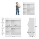 preview thumbnail 10 of 23, 5-Cubby Kid's Bookcase and Bookshelf White