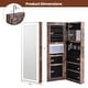 preview thumbnail 5 of 29, Costway Door Wall Mount Touch Screen LED Light Mirrored Jewelry - See Details