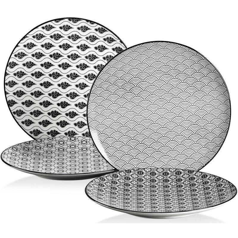 vancasso Macaron 4-Piece Multi-Color Dinner Plates Dessert Soup Plates - Dinner Plate - Haruka